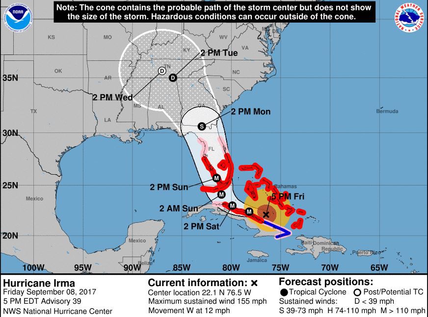 Irma 8pm Friday